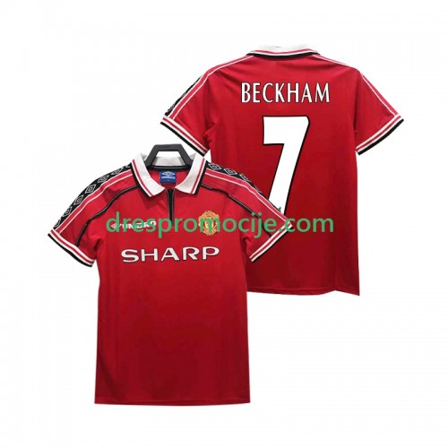 Manchester United BECKHAM 7 1999 Dres Retro Domaći 1998 Kratkih Rukava Manchester United BECKHAM 7 1999 Dres Retro Domaći 1998 Kratkih Rukava